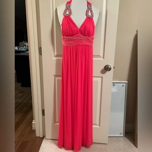Pink long formal dress